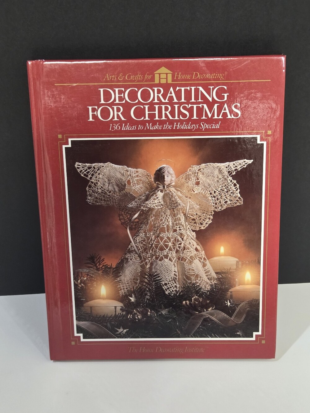 Vintage 90s Christmas Craft Book Hardcover Holiday Home Decorating
